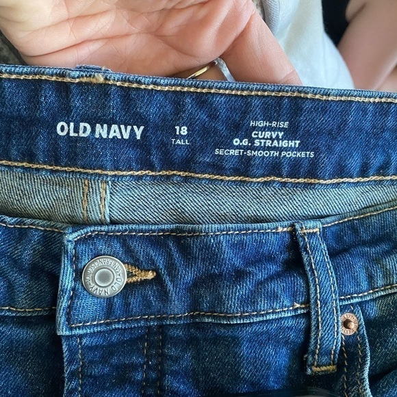 Only be 18 tall, high rise curvy OG straight button fly new with tags - Picture 8 of 8